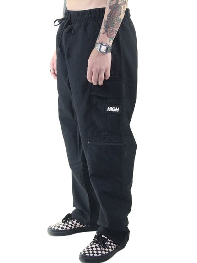 Calça Masculina HIgh Cargo Track - Preto