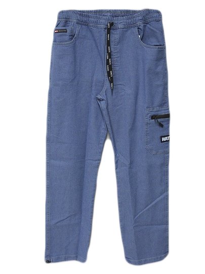 Calça Cargo Masculina Wats SKT Jeans Clean - Jeans Azul