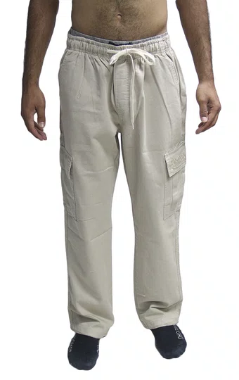 Calça De Elástico Masculina Federal Art Cargo - Khaki