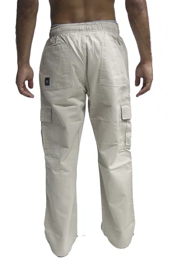 Calça De Elástico Masculina Federal Art Cargo - Khaki