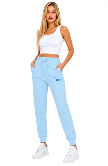Calça de Moletom Feminina Hocks Sleep - Azul Turquesa