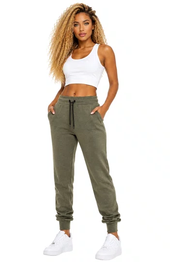 Calça de Moletom Feminina Loveboard Mini Heart -  Verde Mescla