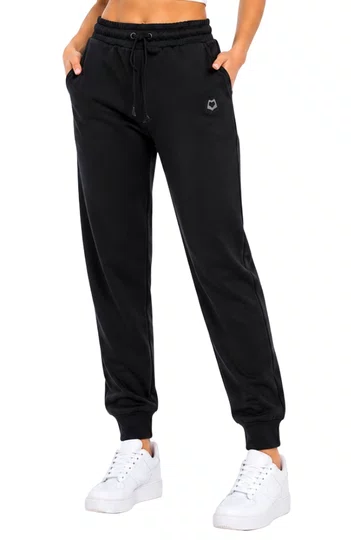 Calça de Moletom Feminina Loveboard Peluciado - Preto