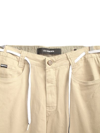 Calça De Sarja Masculina Hocks Crook Studio - Bege