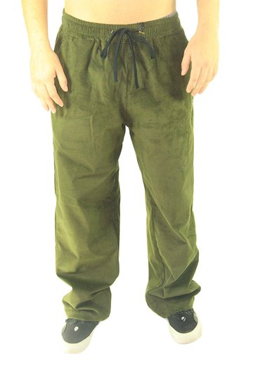 Calça De Veludo Masculina Nugget Crew - Verde Musgo