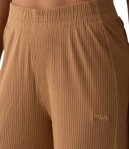 Calça Feminina Fila Wide Essentials - marrom