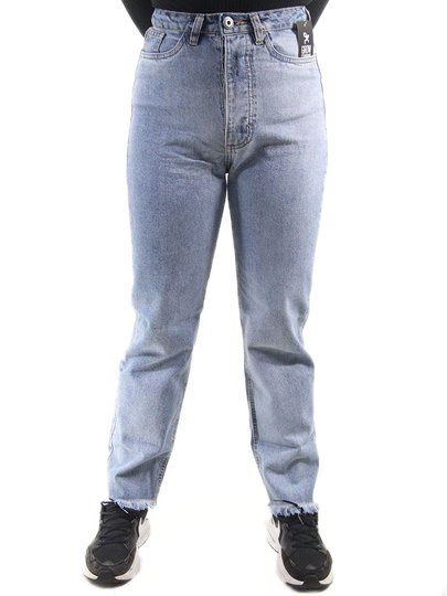 Calça Jeans Feminina Grow Botão - Jeans