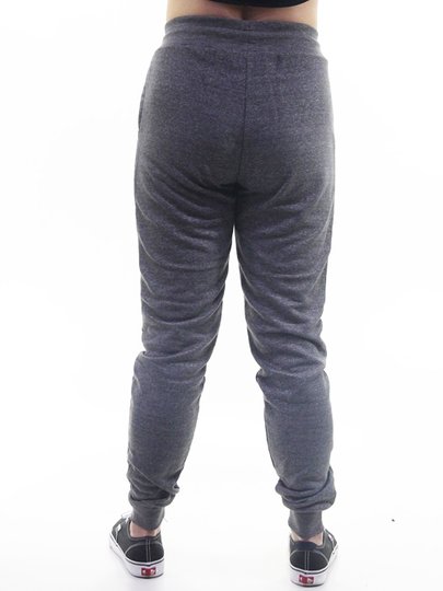Calça de Moletom Feminina Loveboard Mini Heart - Cinza Mescla Escuro