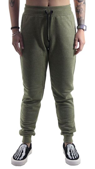 Calça de Moletom Feminina Loveboard Mini Heart -  Verde Mescla