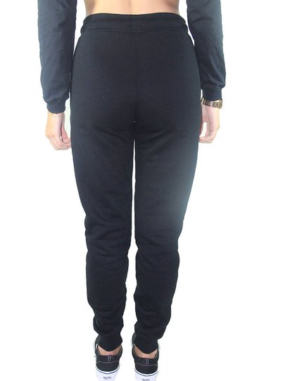 Calça de Moletom Feminina Loveboard Peluciado - Preto