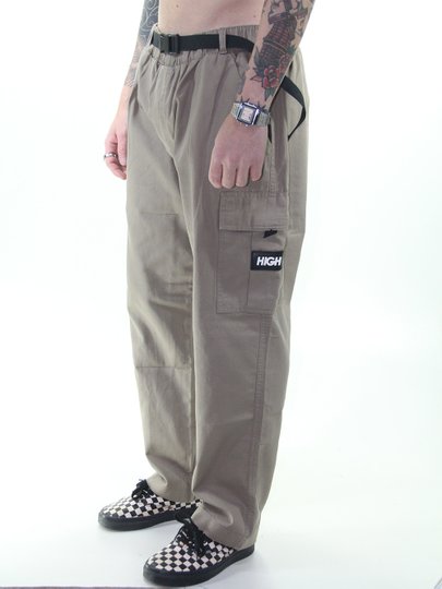 Calça High Strapped Cargo - Bege