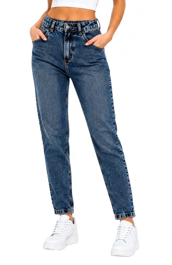 Calça Jeans Feminina Grow Botão - Jeans