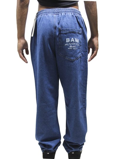 Calça Jeans Masculina Baw Wide Fit Mushroom Hunters - Jeans Escuro