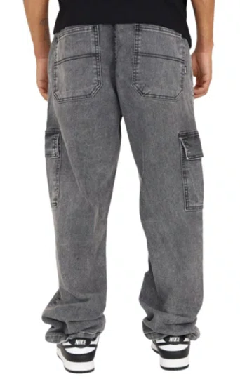 Calça Jeans Masculina Wats Cargo Box - Preto Destonado