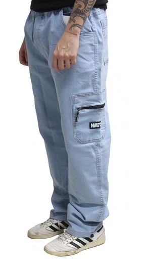 Calça Jeans Masculina Wats Pocket - Azul Claro