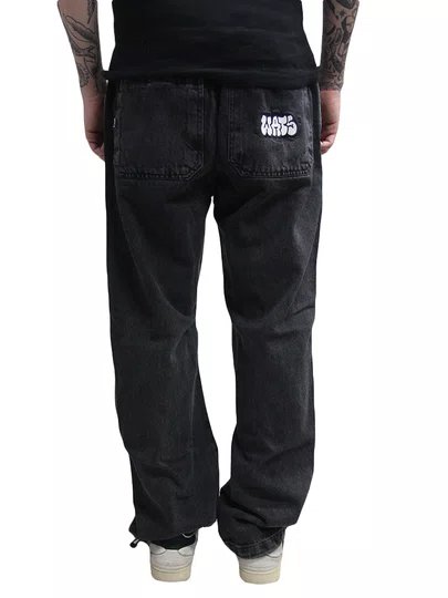 Calça Jeans Masculina Wats Zat Reta Bomb - Preto Estonado