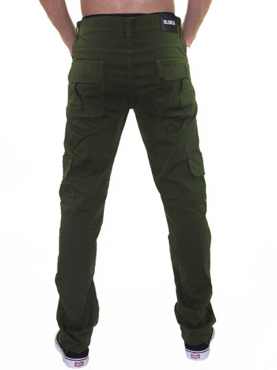 Calça Masculina Blinca Sarja Basic - Verde