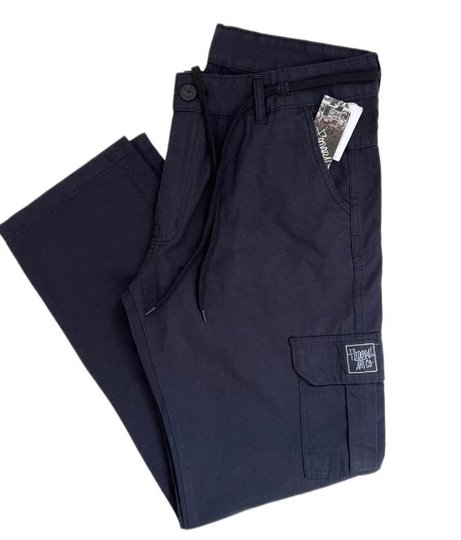 Calça Masculina Federal Art Cargo Big Elástico - Preto
