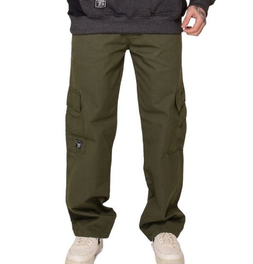 Calça Masculina Federal Art Cargo Big Elástico - Verde