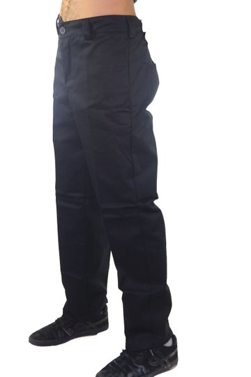 Calça Masculina Hocks Sarja Classe Corte Reto - Preto