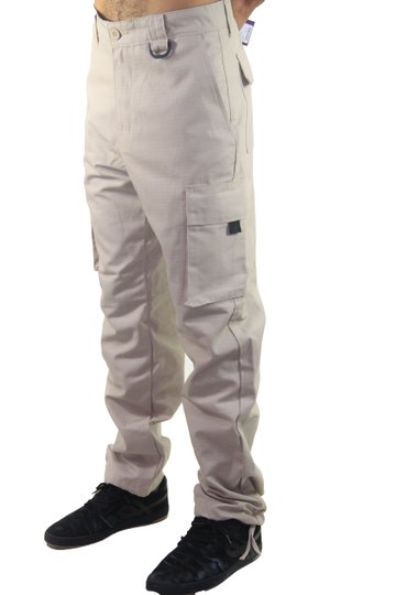 Calça Cargo Masculina Hocks Sarja Deserto - Bege