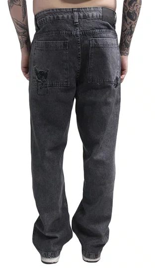 Calça Masculina Jeans Blunt Duality - Preto