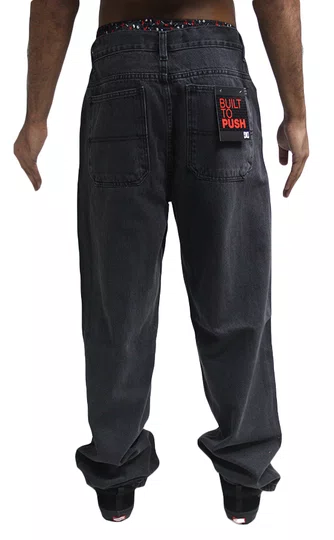 Calça Masculina Jeans Dc Oversize Acid Black - Preto Estonado