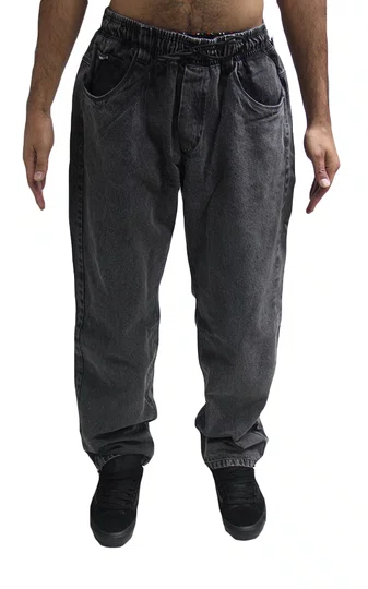 Calça Masculina Jeans Hocks Jogger Bag B - Preto Estonado