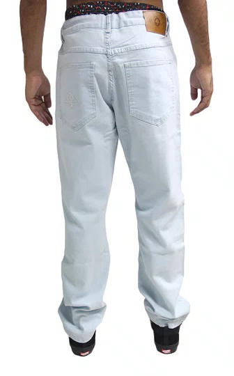 Calça Masculina Jeans Lrg Denin Delave - Jeans