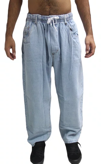 Calça Masculina Jeans Plano C Baloon Star Light Wash - Jeans