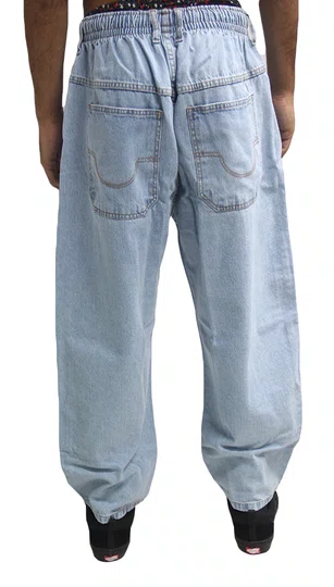 Calça Masculina Jeans Plano C Baloon Star Light Wash - Jeans
