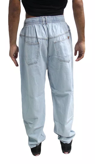 Calça Masculina Jeans South Shore Baloon Bordada - Jeans Claro