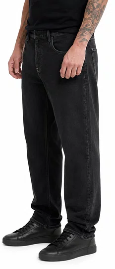 Calça Masculina Plano C Jeans Washed Black - Preto Lavado