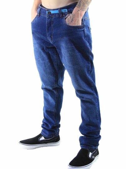 Calça Masculina Sarja Hurley Movements -  Jeans Azul