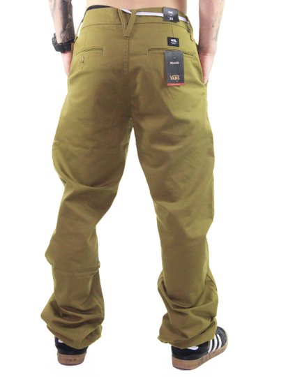 Calça Masculina Vans Authentic Chino R Nutria - Verde