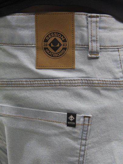 Calça Masculino Session Sarja Basica - Jeans Azul Claro