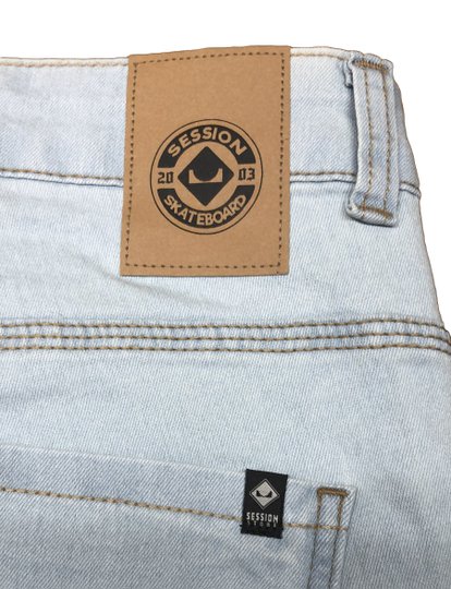 Calça Masculino Session Sarja Basica - Jeans Azul Claro