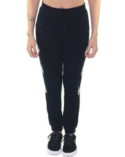 Calça de Moletinho Feminina Volcom Deadly Stone - Preto/Branco