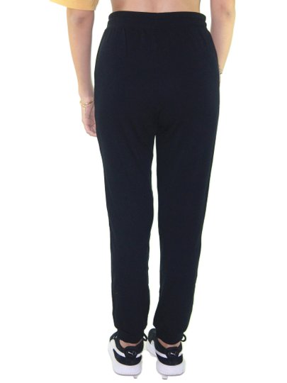 Calça de Moletinho Feminina Volcom Deadly Stone - Preto/Branco