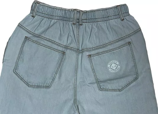 Calça Session Baloon Jeans Unissex Estilo - Azul Céu