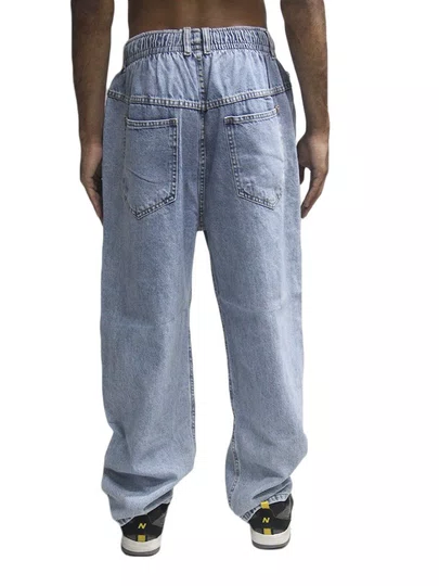 Calça Session Baloon Jeans Unissex Estilo - Azul Céu