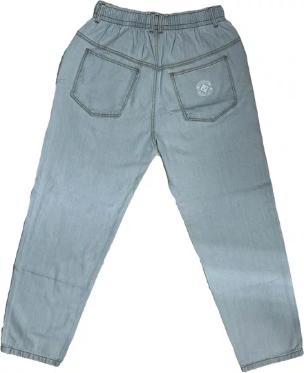 Calça Session Baloon Jeans Unissex Estilo - Azul Céu