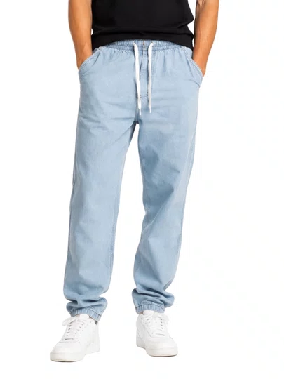 Calça Session Baloon Jeans Unissex Estilo - Azul Céu
