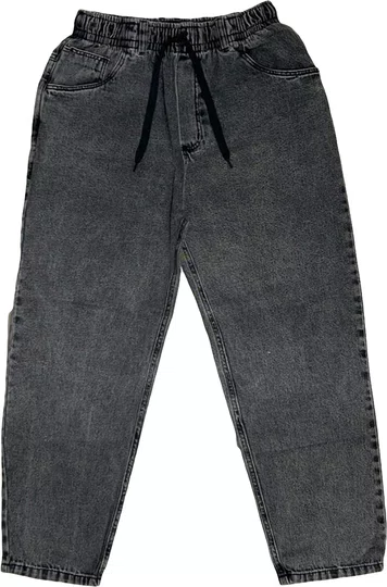 Calça Session Baloon Jeans Unissex Estilo - Preto Estonado