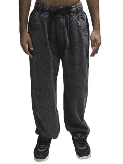 Calça Session Baloon Jeans Unissex Estilo - Preto Estonado