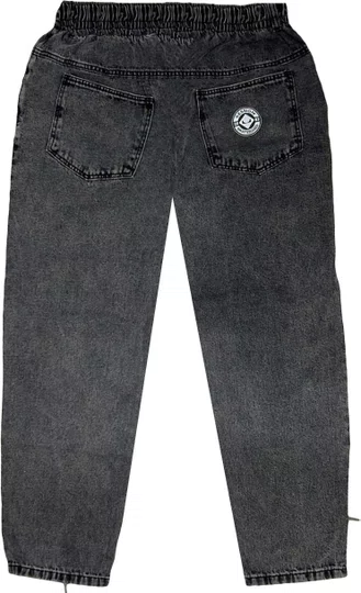 Calça Session Baloon Jeans Unissex Estilo - Preto Estonado
