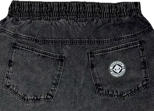 Calça Session Baloon Jeans Unissex Estilo - Preto Estonado