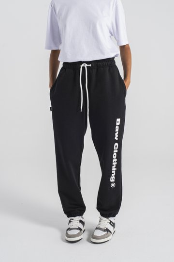 Calça de Moletom Unissex Baw Track Joger - Preto