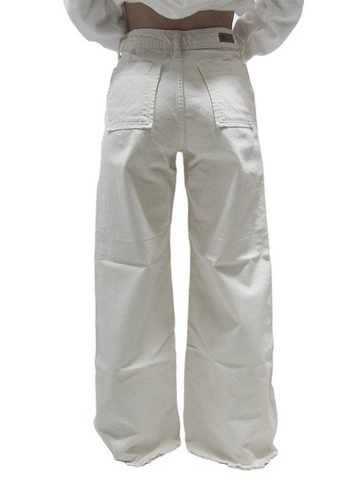 Calça Wide Leg Feminina Billabong Free Fall - Off White