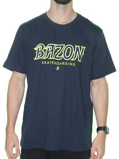 Camiseta Masculina BAZON Classic Manga Curta Estampada - Marinho